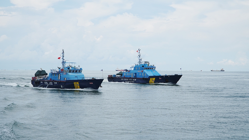 Hải đội kiểm soát trên biển khu vực miền Nam của Hải quan Việt Nam (Hải đội 3). Ảnh: Hải quan